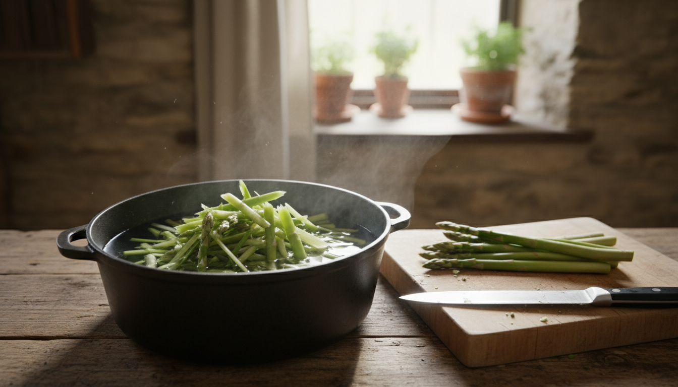 découvrez l'asperge d'exception du loudunais, un délice récolté à l'aube et rafraîchi par un plongeon glacé, un rituel quotidien alliant tradition et fraîcheur.