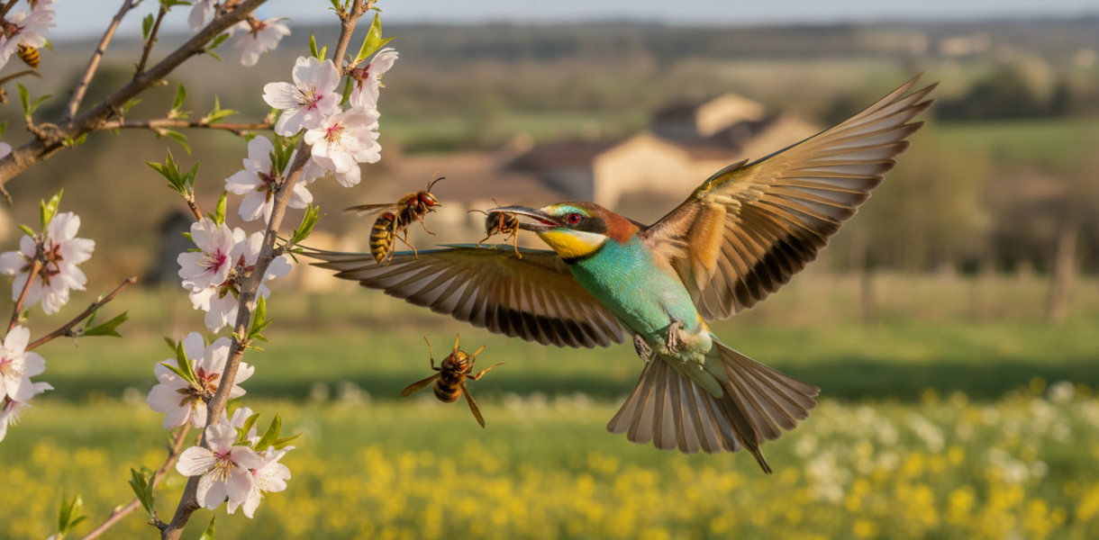 découvrez l'oiseau nettoyeur qui revient chaque avril en france pour éliminer les frelons avec une efficacité exceptionnelle, une solution naturelle pour lutter contre ces nuisibles.