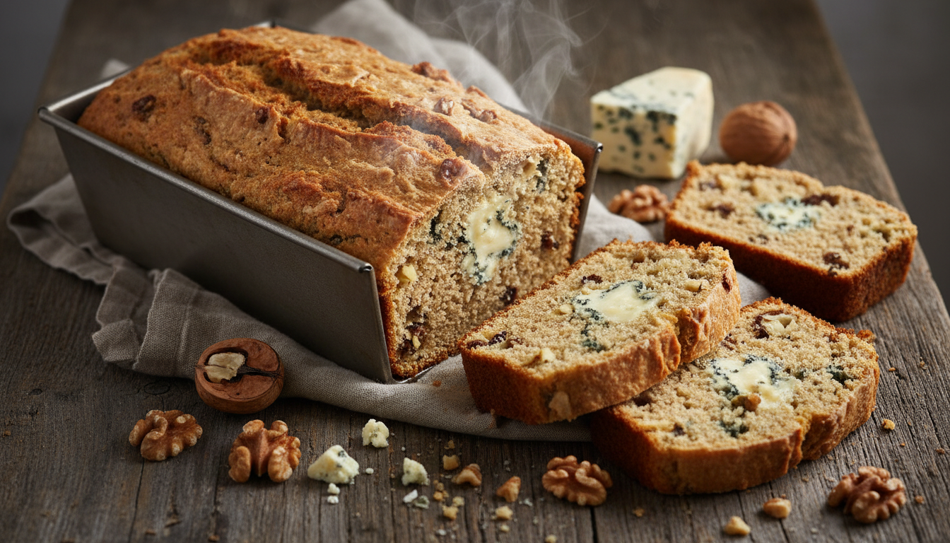 découvrez ma recette express et irrésistible de cake moelleux à la fourme d’ambert et aux noix, une délicieuse alternative à la quiche, idéale pour un repas savoureux et rapide.
