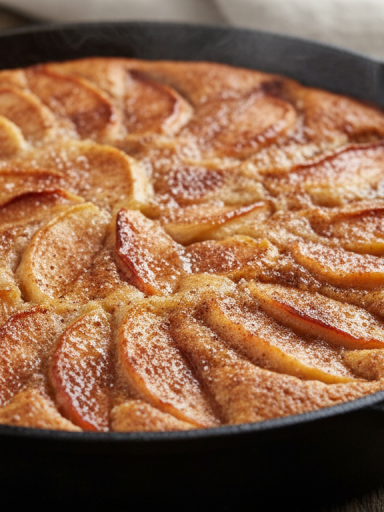 découvrez notre recette rapide et savoureuse de gâteau aux pommes préparé à la poêle, sans besoin de four. un dessert facile et délicieux pour toutes les occasions !