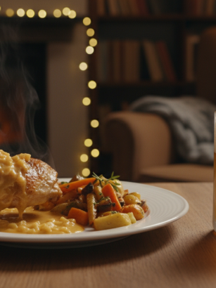 découvrez notre recette facile de poulet fondant au maroilles, un plat savoureux et généreux qui ravira vos papilles. parfait pour un repas chaleureux et gourmand.