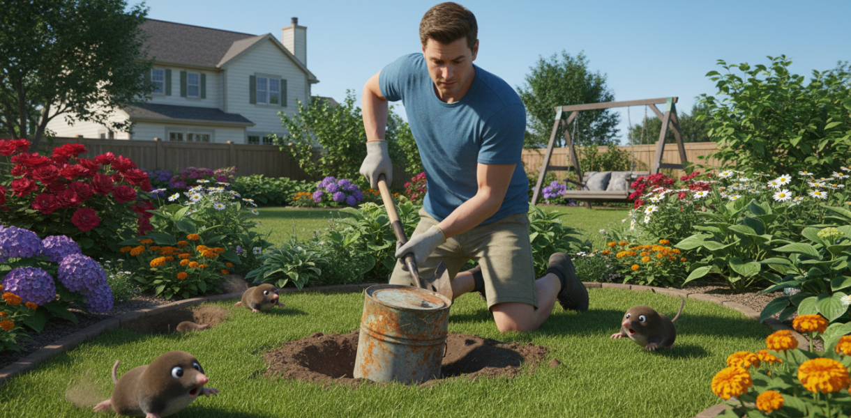 découvrez pourquoi les taupes évitent désormais ce jardin après que son propriétaire ait enterré un objet surprenant, habituellement jeté à la poubelle, et comment cela peut protéger votre espace extérieur.