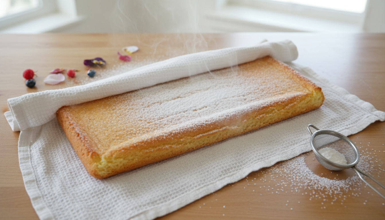 découvrez notre roulé gourmand à la mousse légère de myrtilles, une douceur aérienne qui ravira vos papilles à chaque bouchée.