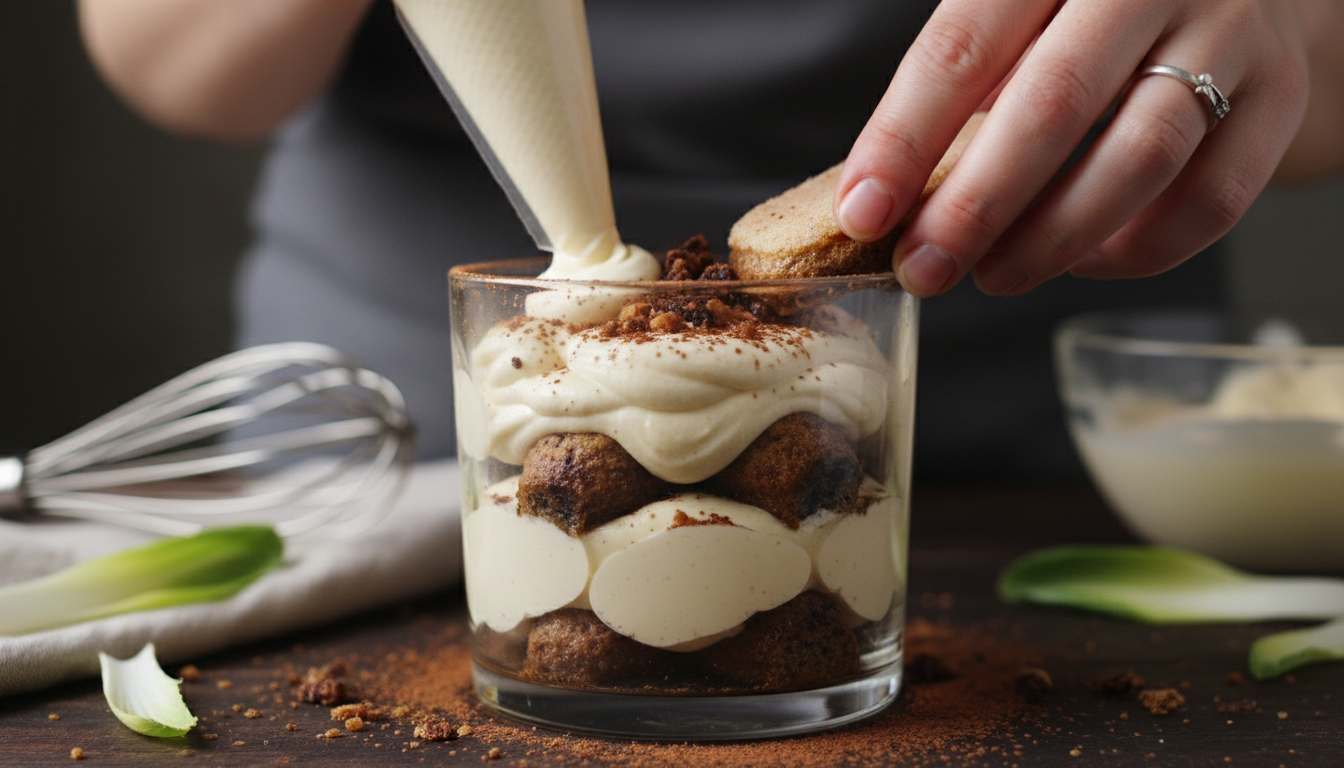 découvrez notre recette légère et savoureuse de tiramisu à la chicorée, une délicieuse alliance de plaisir et de douceur pour régaler vos papilles.