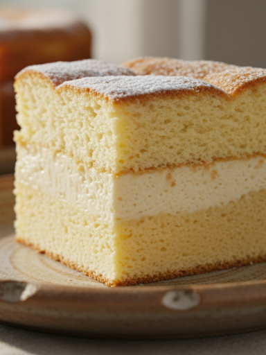 découvrez ce gâteau à la vanille étonnant : une seule pâte versée qui se transforme en trois couches magiques à la sortie du four, pour un dessert surprenant et délicieux.