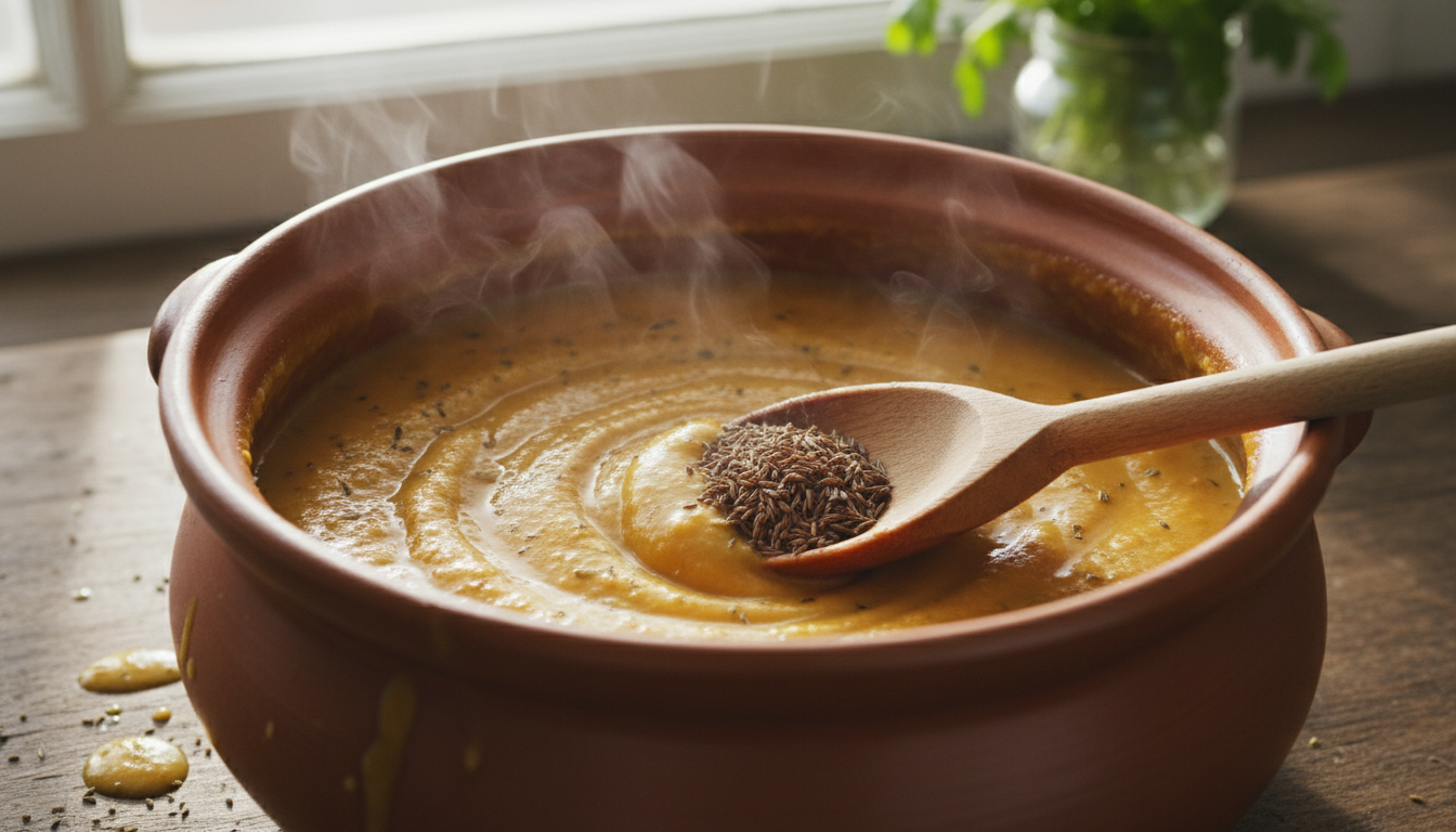 découvrez notre recette de velouté de pois chiches et carottes au cumin, un dîner sain, savoureux et facile à préparer pour vos soirées détendues.