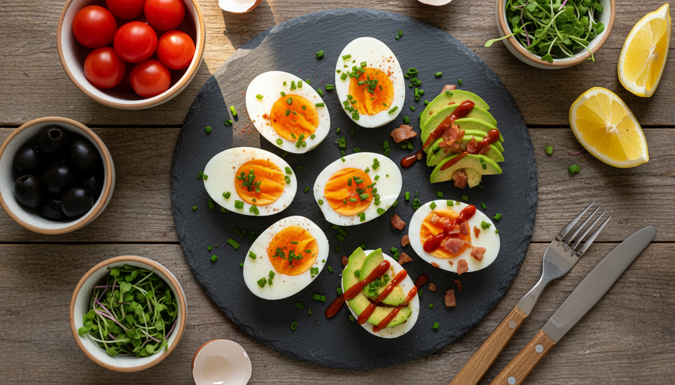 découvrez des recettes simples et savoureuses pour relooker vos œufs durs et apporter une touche gourmande à vos repas rapides.