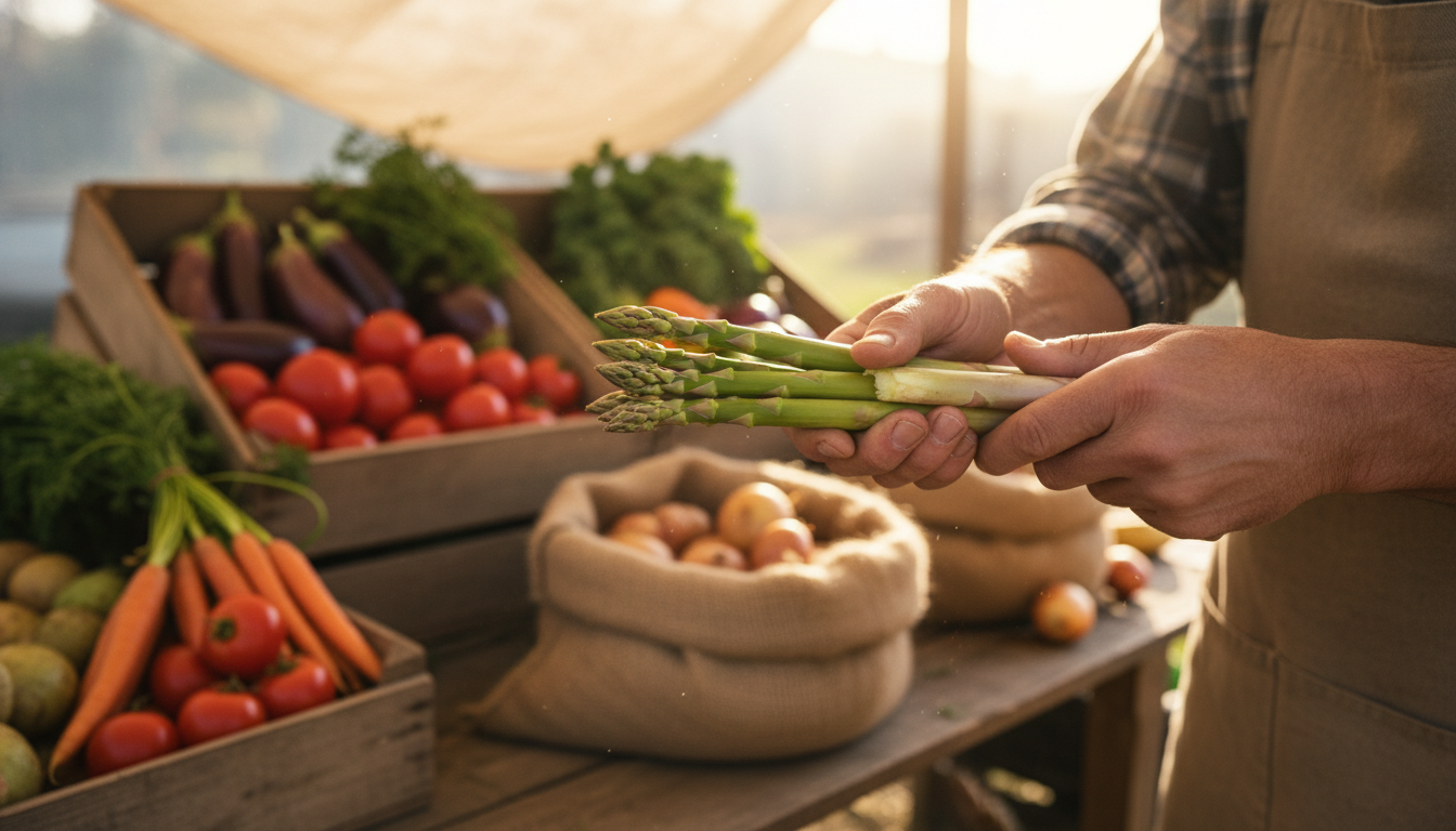 découvrez comment un maraîcher m'a dévoilé une astuce simple pour préparer parfaitement les asperges filandreuses et les rendre délicieuses.