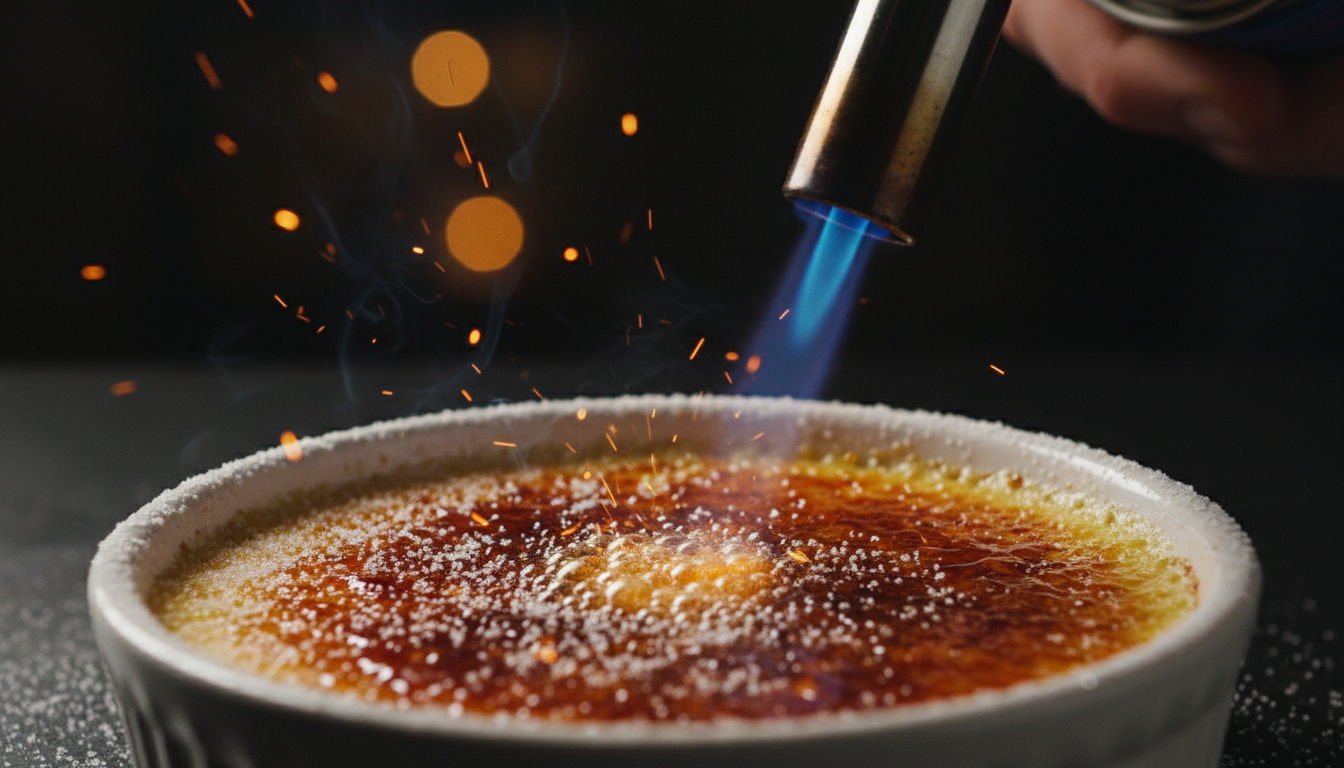 découvrez notre recette de crème brûlée légère au spéculoos, un dessert gourmand et rapide à préparer pour un plaisir immédiat sans attendre.