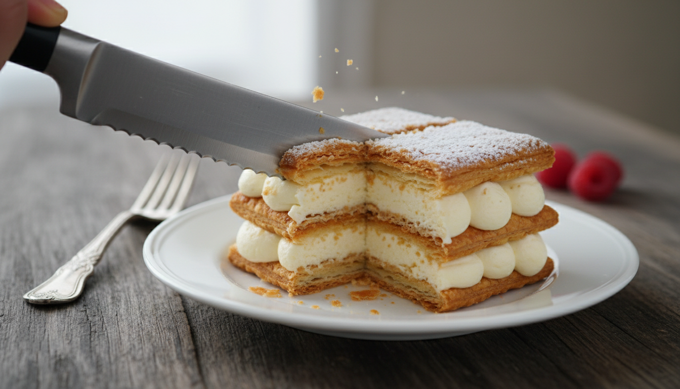 découvrez la recette incontournable du mille-feuille à la crème pâtissière légère, un dessert croquant et gourmand qui ravira tous les palais.