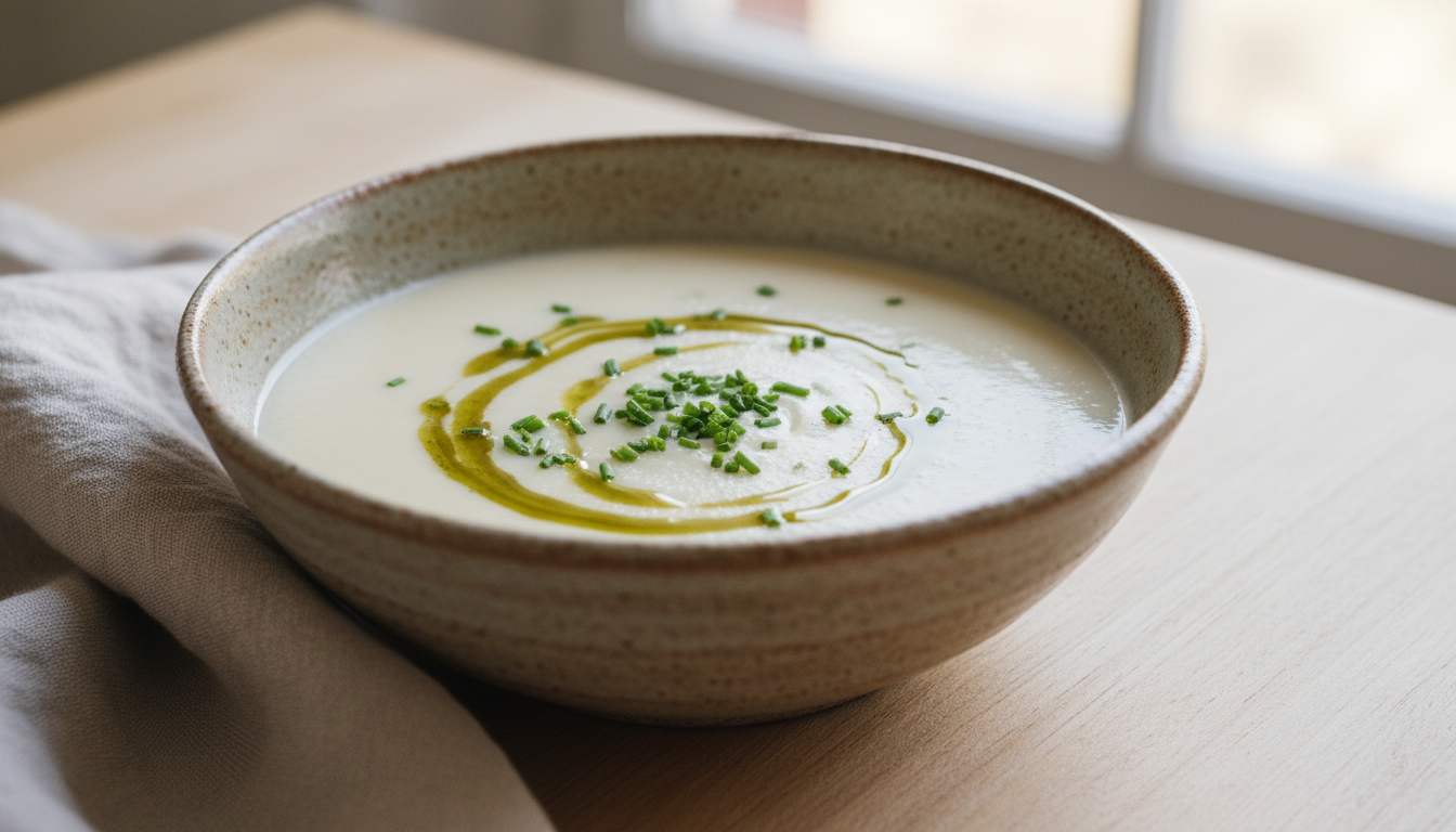 découvrez notre recette facile et légère de soupe veloutée au chou-fleur, parfaite pour un repas sain et savoureux à déguster sans culpabilité.