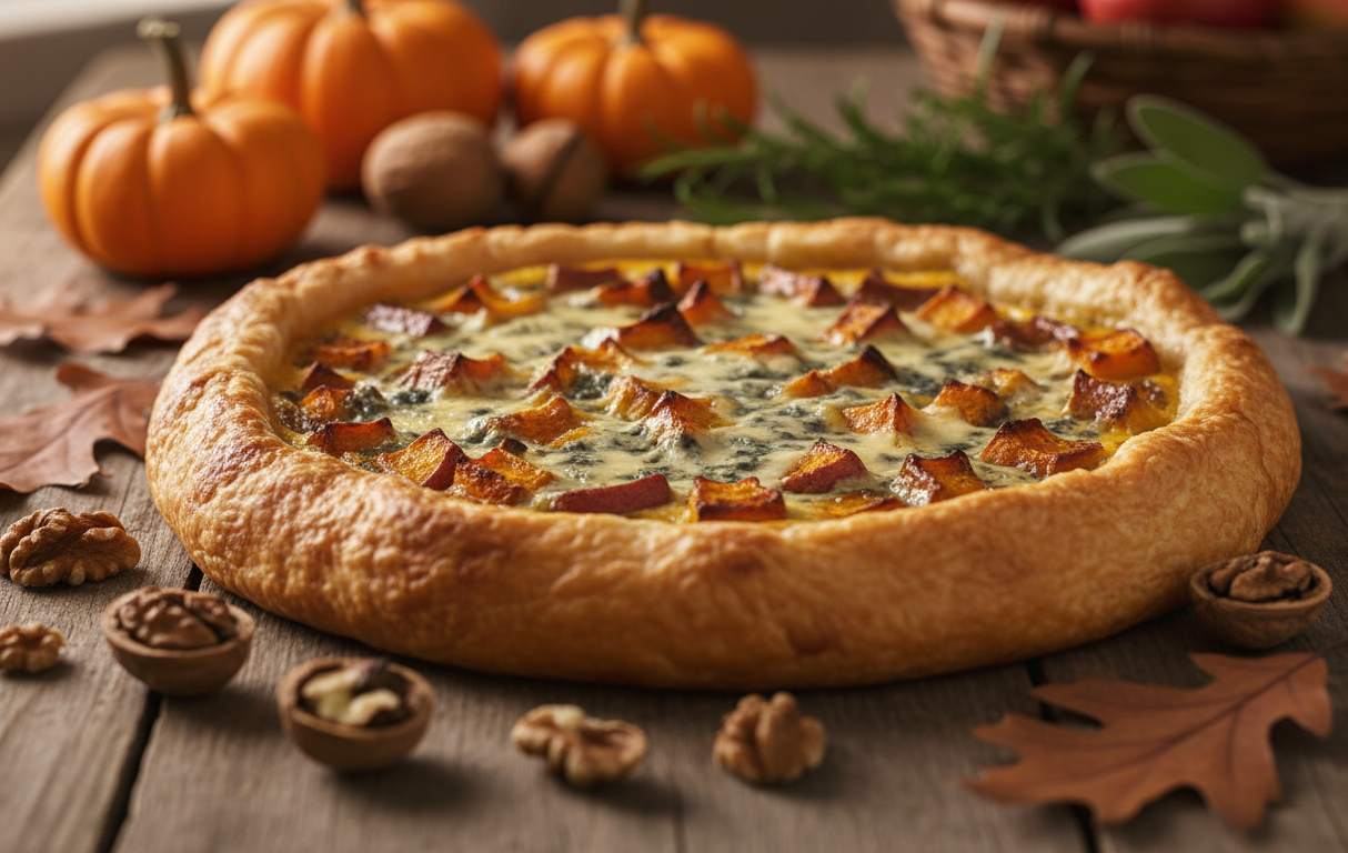 découvrez notre recette facile de tarte au fromage bleu et patates douces, parfaite pour un délice automnal savoureux et réconfortant.