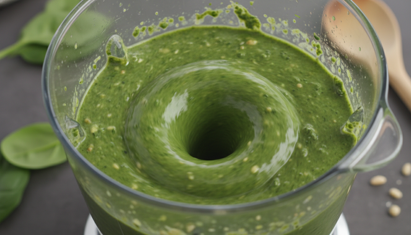 découvrez délice vert, une pizza légère et savoureuse garnie d'un pesto d’épinards frais sur une croûte croquante de brocoli, parfaite pour allier gourmandise et bien-être.