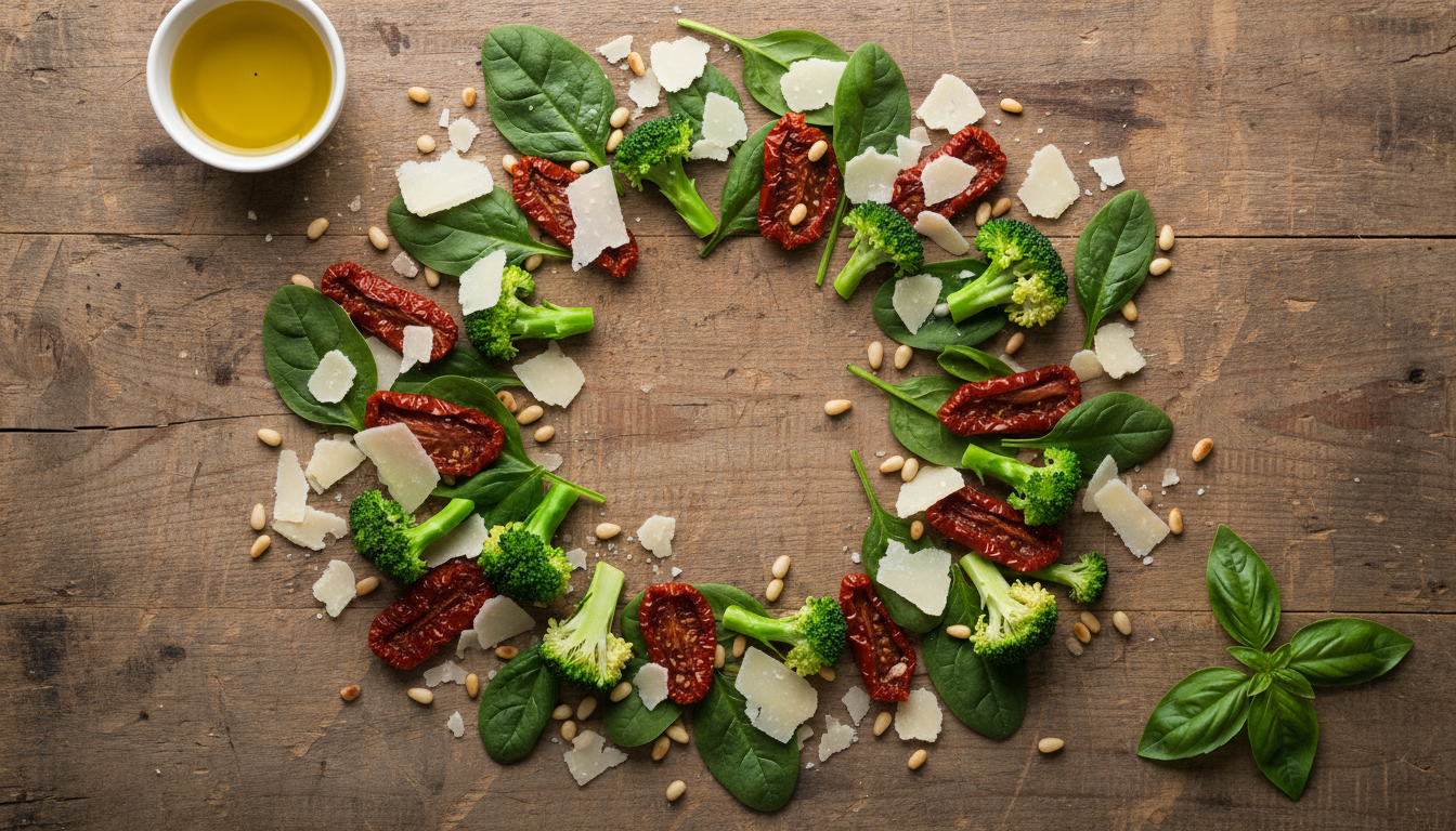 découvrez délice vert, la pizza légère au pesto d’épinards savoureuse, reposant sur une croûte croquante et saine à base de brocoli, pour un plaisir gourmand et équilibré.