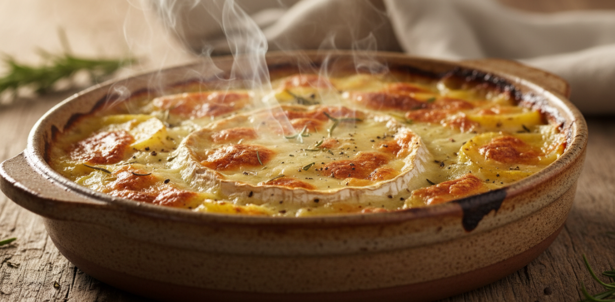 découvrez la recette fondante et savoureuse du gratin de pommes de terre au camembert, une gourmandise incontournable pour régaler toute la famille.