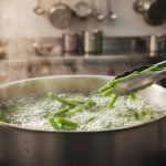 Je cuisais mes haricots à l’eau, mais en les plongeant dans cette boisson surprenante, leur couleur est restée éclatante