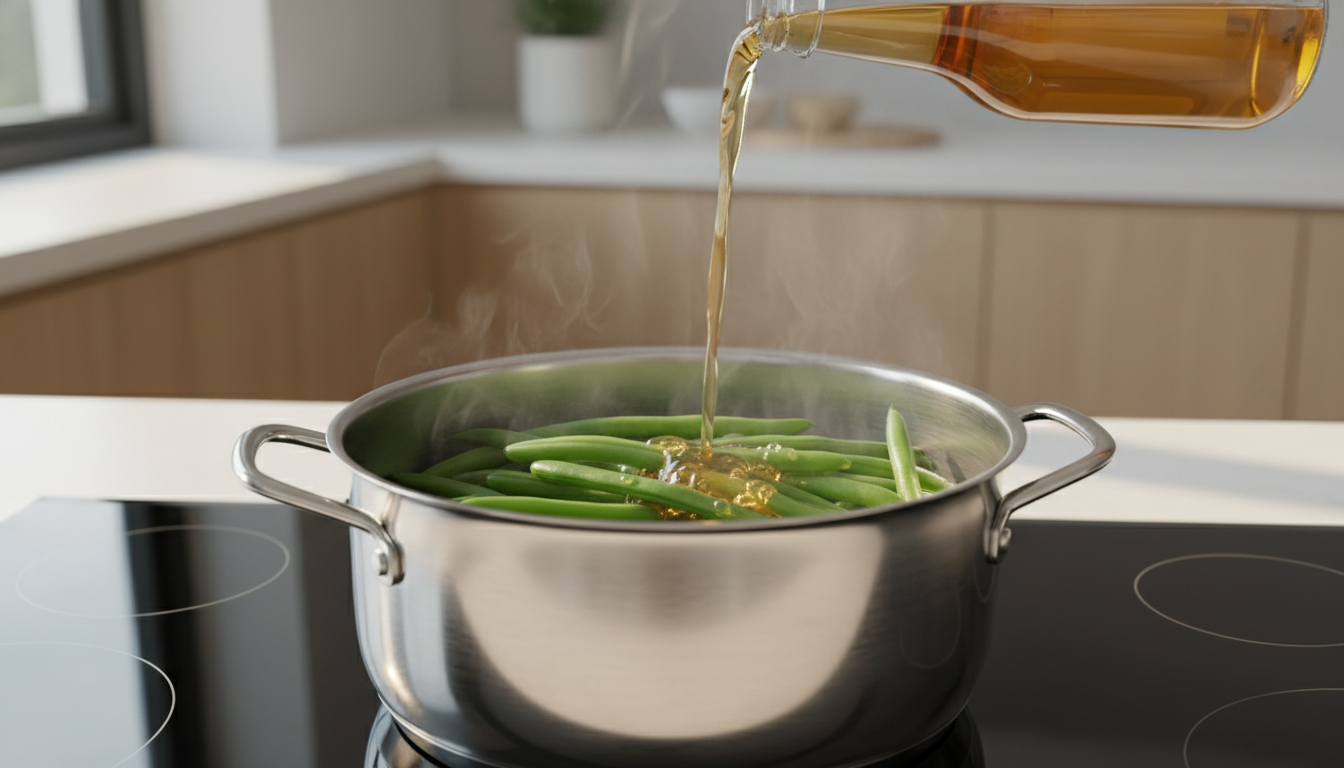 découvrez l'astuce étonnante pour cuire vos haricots sans perdre leur belle couleur en remplaçant l'eau par une boisson spéciale. un secret simple et efficace à tester !