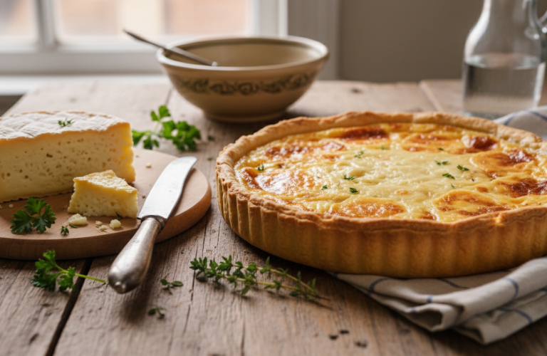 découvrez la recette traditionnelle de la tarte au maroilles, un véritable trésor culinaire du nord, savoureuse et facile à préparer pour régaler toute la famille.