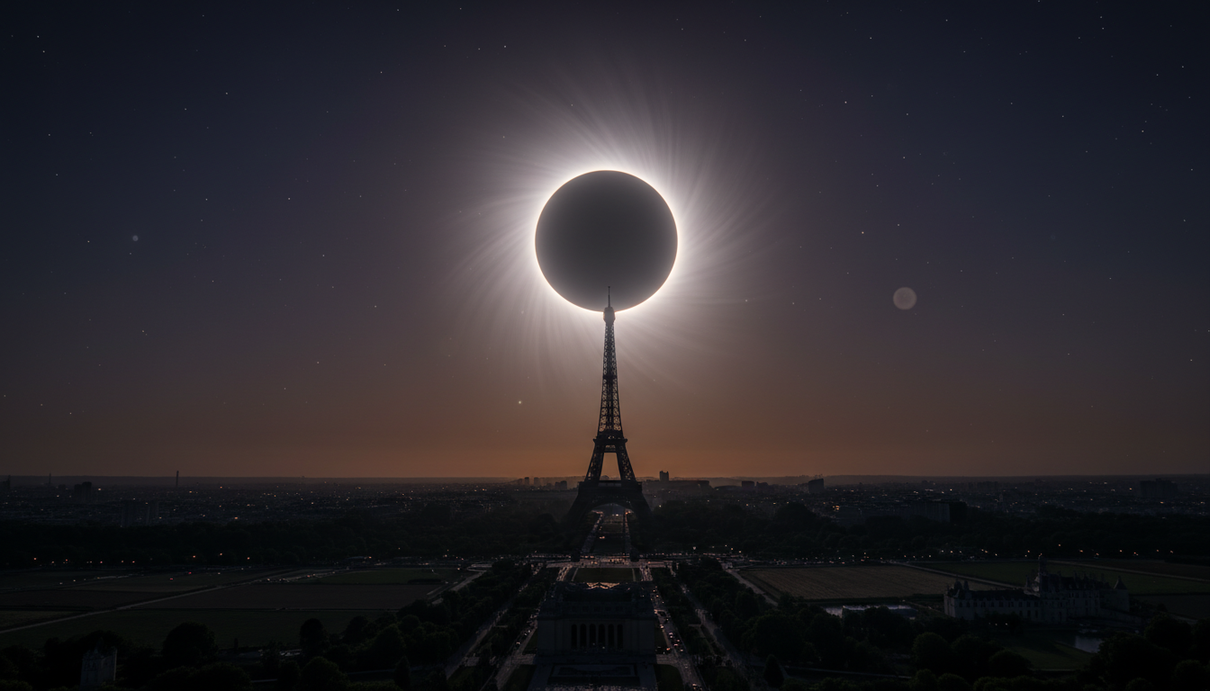 découvrez l’éclipse du siècle en france, un phénomène rare plongeant le pays dans l’obscurité. un spectacle unique à ne surtout pas manquer !