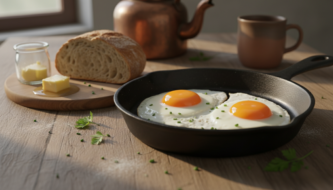 découvrez le secret de cuisson des œufs au plat d'antan pour obtenir un fondant incomparable et redonner à vos petits déjeuners une saveur authentique et gourmande.