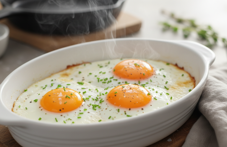 découvrez la recette authentique des œufs au plat réinventés, utilisant une technique traditionnelle pour obtenir une texture fondante et savoureuse à chaque bouchée.