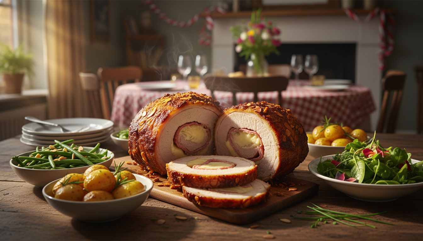 célébrez la pentecôte avec une recette rapide et savoureuse : le rôti orloff prêt en seulement 20 minutes, une délicieuse alternative à la traditionnelle blanquette.