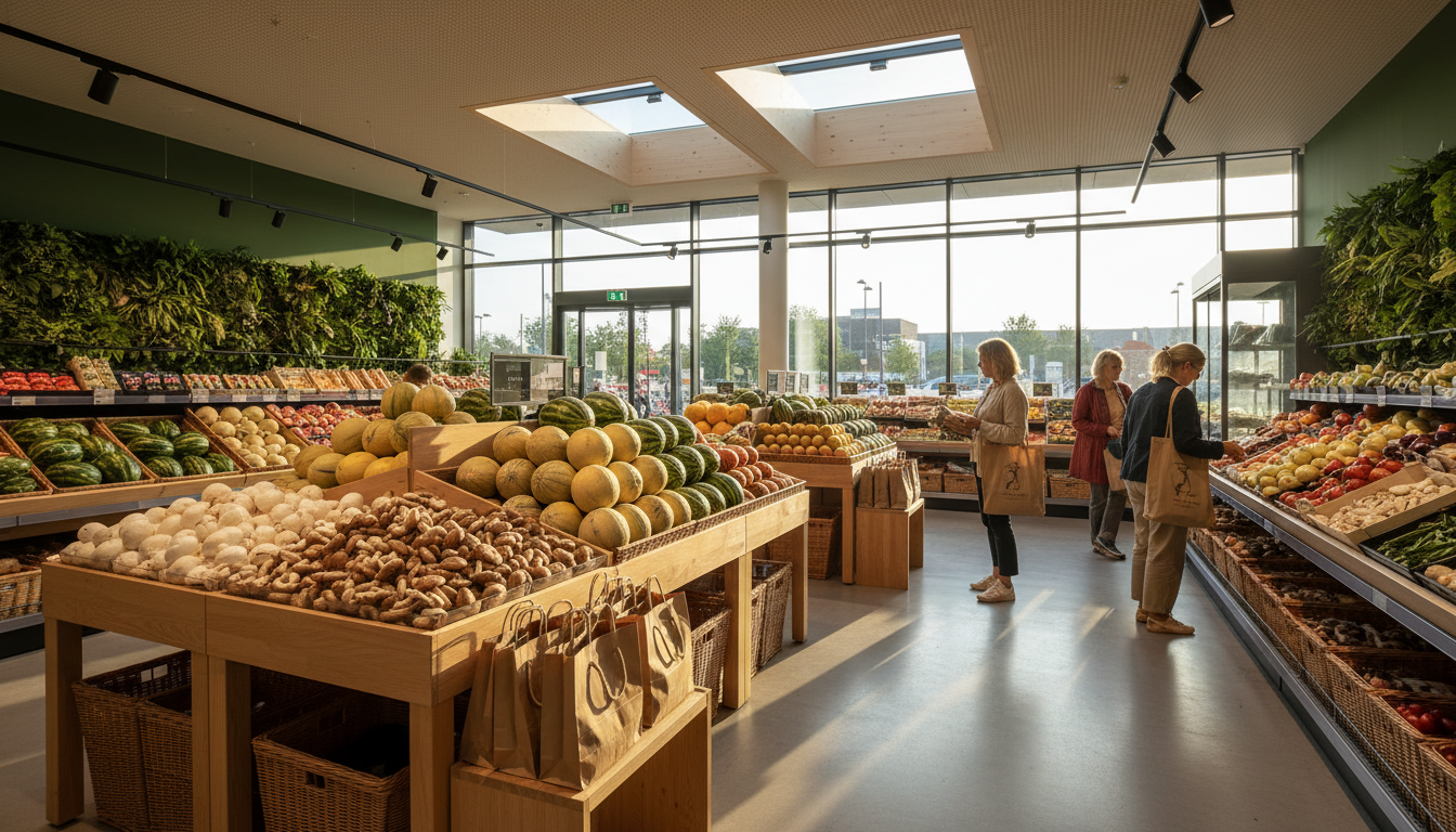 une chercheuse s'interroge sur l'impact du plastique envahissant dans l’alimentation, en particulier avec les champignons et melons prêts à consommer, et remet en question leur utilité.