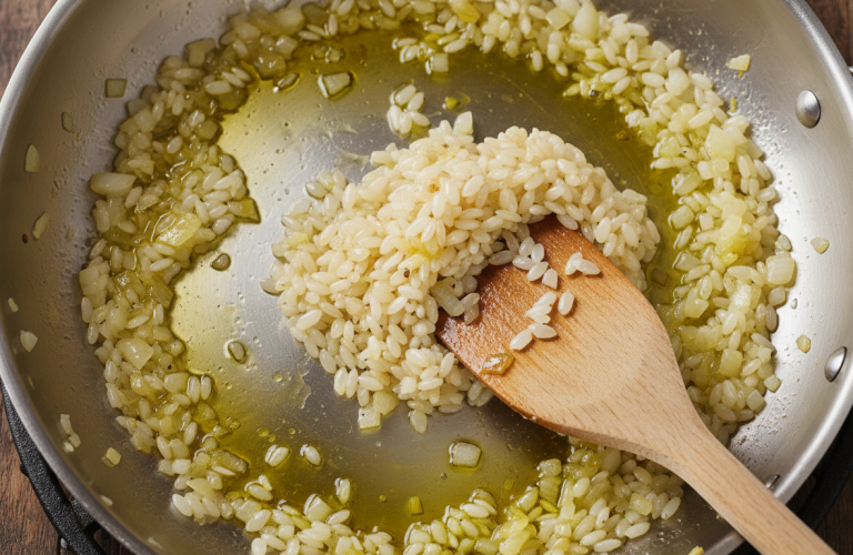 découvrez notre recette facile et gourmande de risotto crémeux au jambon et mozzarella, parfaite pour un repas savoureux en toute simplicité.