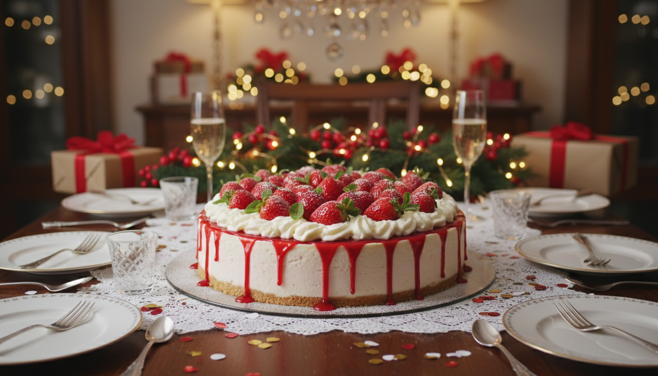 découvrez notre cheesecake aux fraises onctueux et crémeux, préparé avec du fromage frais pour un dessert gourmand et facile à réaliser.