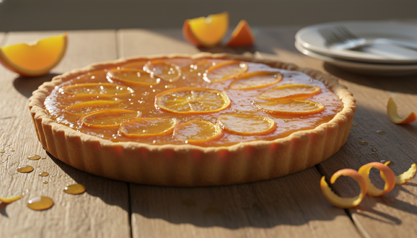 découvrez la recette de la tarte à l’orange, une escapade savoureuse qui fait voyager vos papilles sous le doux soleil des agrumes. simple, fraîche et délicieuse !