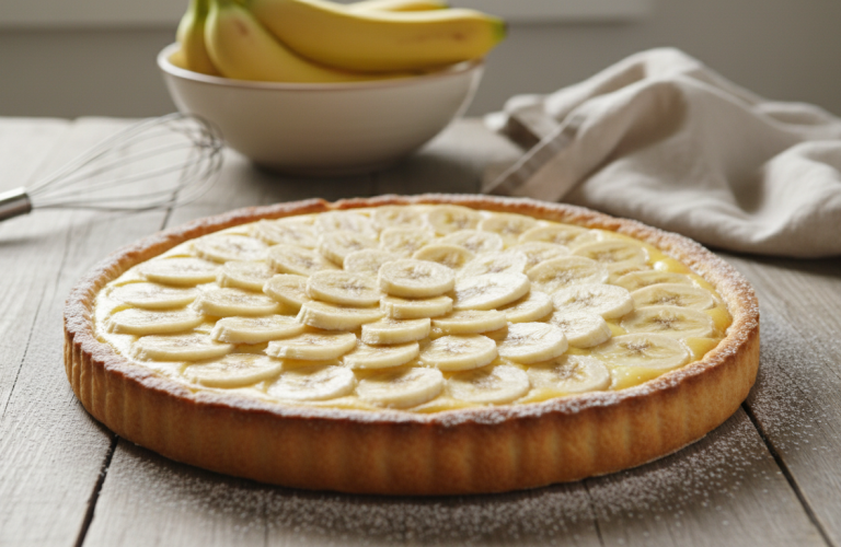 découvrez notre recette facile et légère de tarte onctueuse à la banane, parfaite pour un dessert gourmand et sain à savourer en toute simplicité.