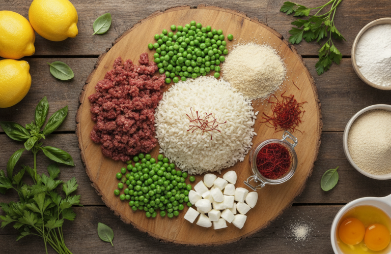 découvrez nos arancini siciliens authentiques, savoureuses boulettes de riz farcies à l'italienne, parfaites pour un voyage gourmand en sicile.