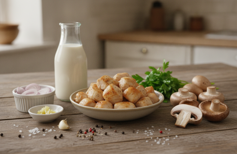 découvrez comment transformer facilement vos restes de poulet et champignons en une délicieuse aumônière de crêpe gourmande, parfaite pour un repas raffiné et savoureux.
