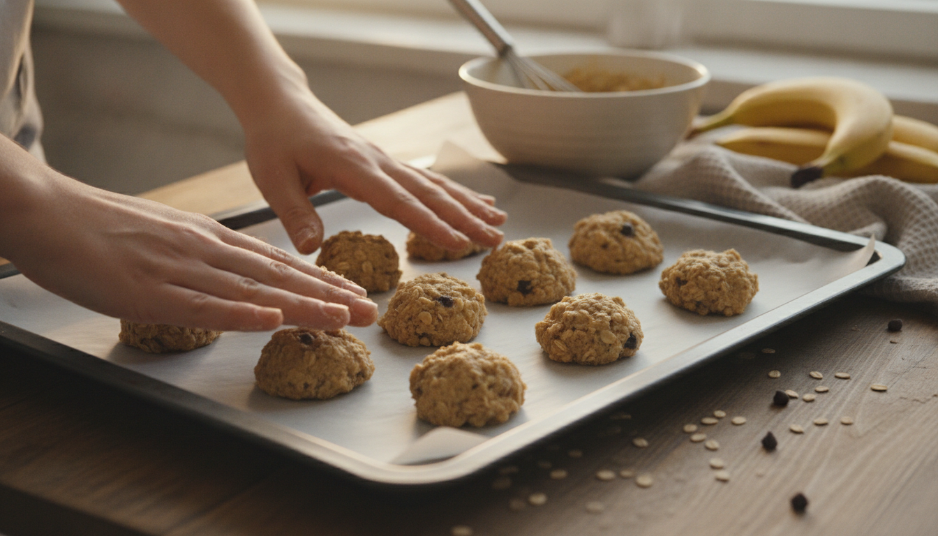 découvrez notre recette facile et saine de cookies aux flocons d’avoine, sans beurre ni sucre, avec seulement 3 ingrédients pour un délicieux goût naturel.