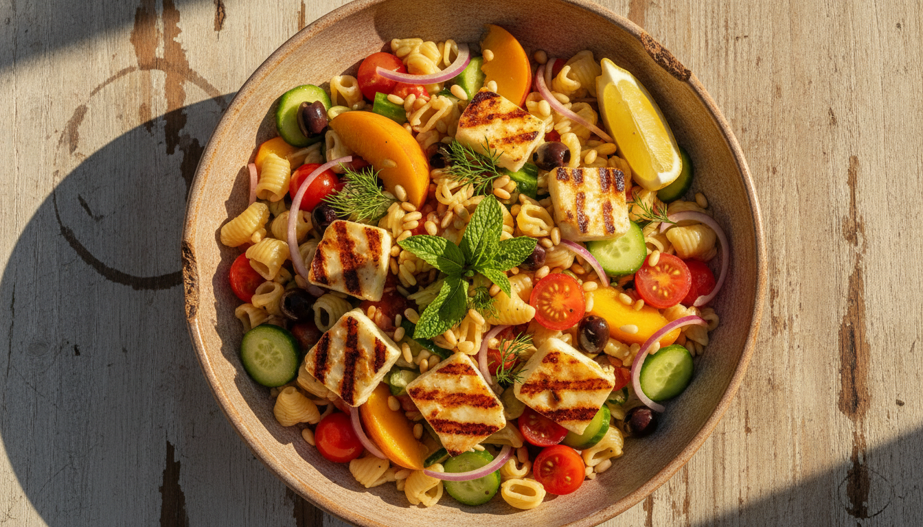 découvrez comment maîtriser l'art de la salade de pâtes au talagani, une délicieuse recette grecque riche en saveurs méditerranéennes pour un repas frais et savoureux.