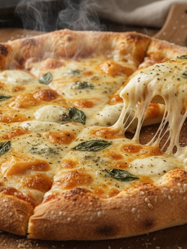 découvrez la pizza quatre fromages, une symphonie gourmande alliant des saveurs lactées riches et fondantes pour un plaisir culinaire unique à chaque bouchée.