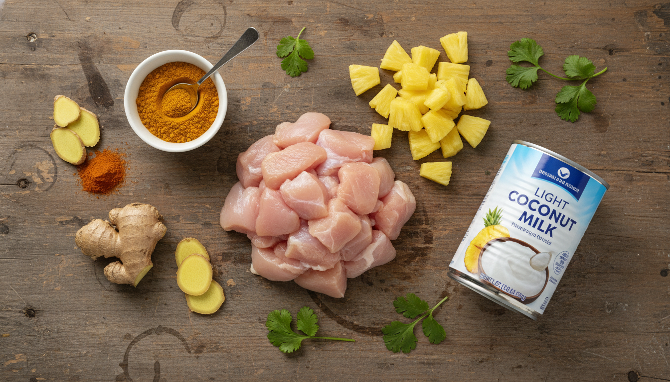 découvrez la recette secrète du poulet au curry et ananas, un plat sain, savoureux et facile à préparer pour ravir vos papilles.