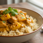 découvrez la recette secrète du poulet au curry et ananas, un plat sain et délicieux qui allie saveurs exotiques et bienfaits nutritionnels pour un repas équilibré.