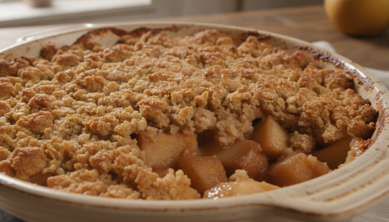 découvrez une recette facile et savoureuse de crumble léger aux pommes et poires à la cannelle, idéale pour un dessert gourmand et sain.