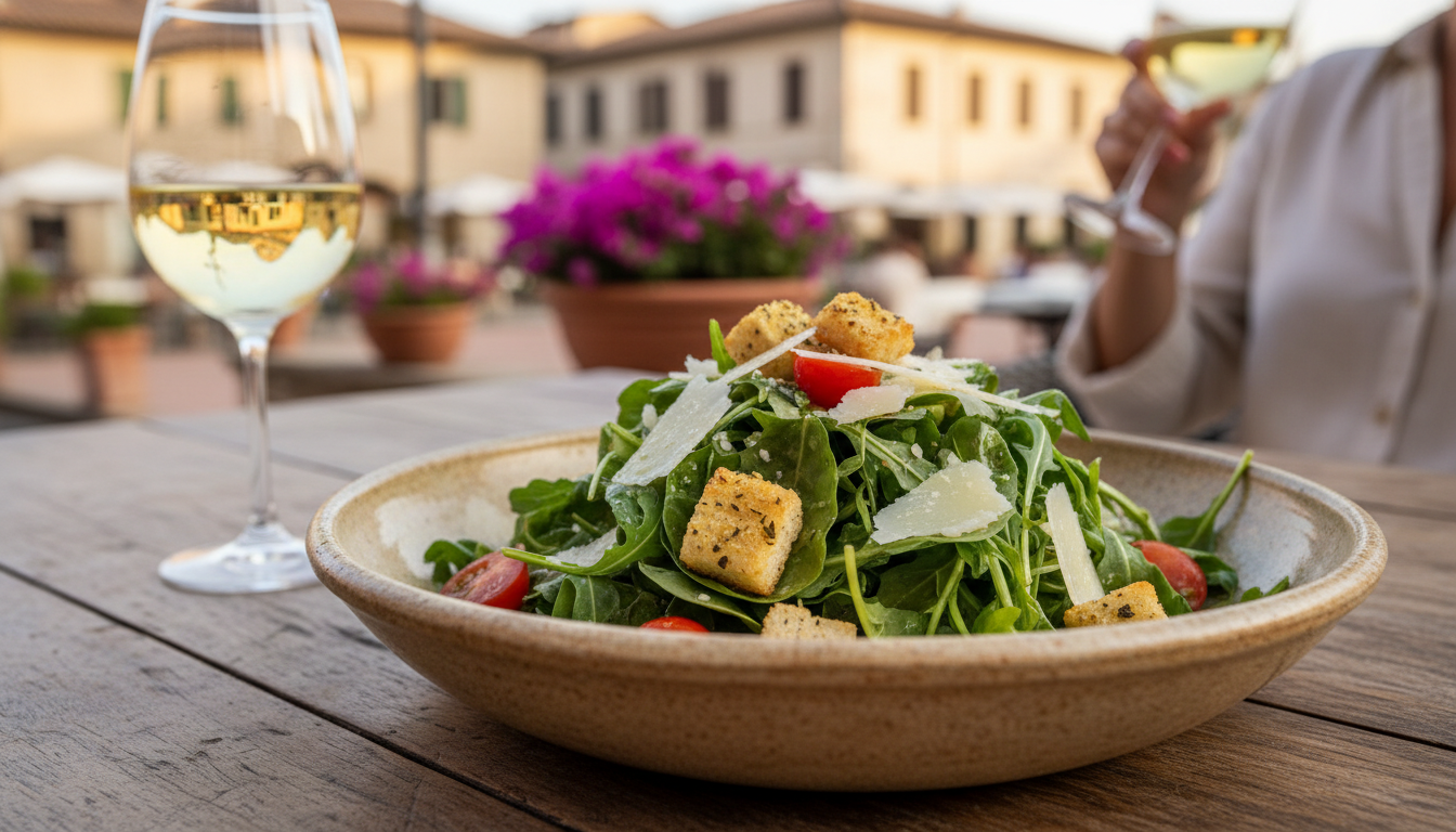 découvrez comment une salade composée fraîche et inventive peut sublimer votre pizza au parmesan pour un repas gourmand et équilibré.