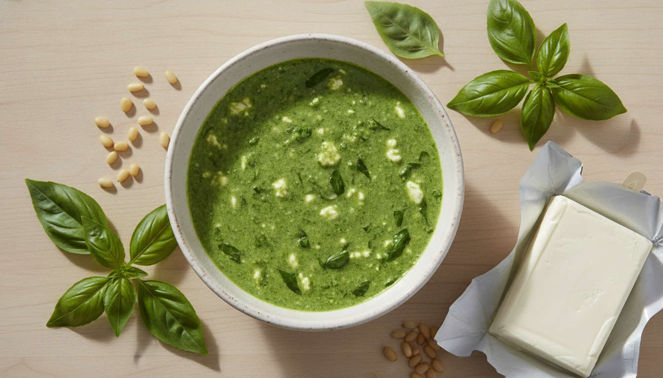 découvrez notre sauce basilic et fromage frais, une alliance fraîche et gourmande qui sublime tous vos plats avec saveur et légèreté. parfaite pour accompagner vos recettes préférées.