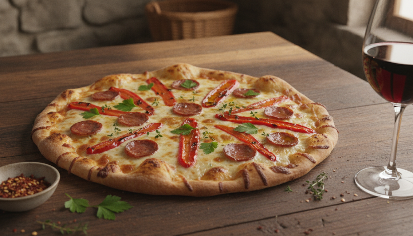 découvrez une délicieuse recette de pizza au fromage de brebis, un vrai goût des saveurs authentiques du pays basque, pour un repas gourmand et chaleureux.