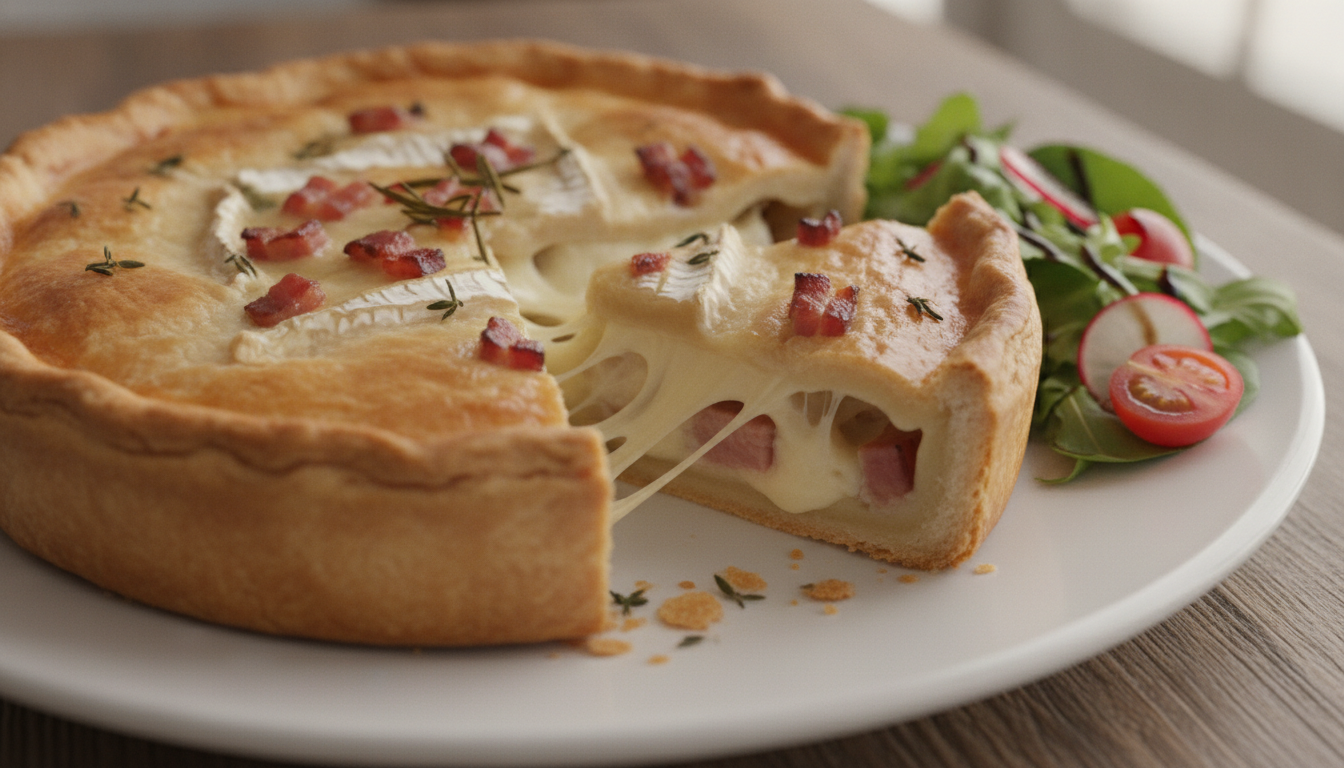 découvrez la recette gourmande de la tourte campagnarde au camembert, un plat savoureux et convivial qui ravira vos papilles à chaque bouchée.