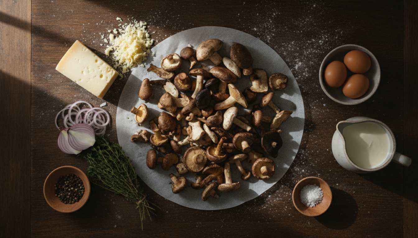 découvrez notre recette gourmande de tarte aux champignons avec un fromage fondant qui ravira vos papilles à chaque bouchée.