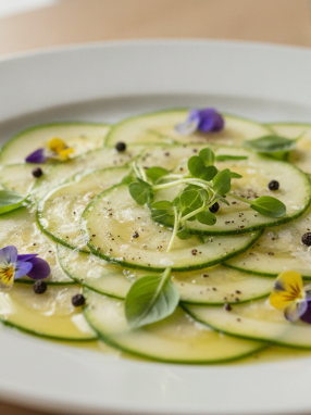 découvrez notre recette de carpaccio de courgettes crues, une entrée légère et raffinée parfaite pour apporter fraîcheur et saveurs à vos repas.