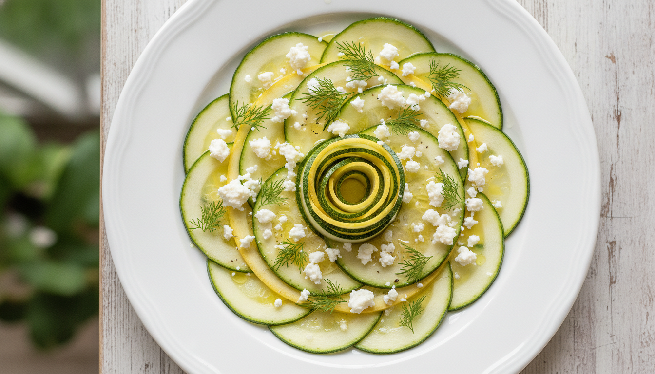 découvrez notre carpaccio de courgettes, une recette estivale rapide, fraîche et légère, parfaite pour surprendre et régaler vos invités sous le signe de la simplicité et du goût.