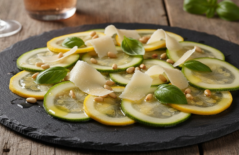 découvrez notre recette estivale rapide et rafraîchissante de carpaccio de courgettes, parfaite pour un apéritif léger et savoureux qui séduira tous vos invités.