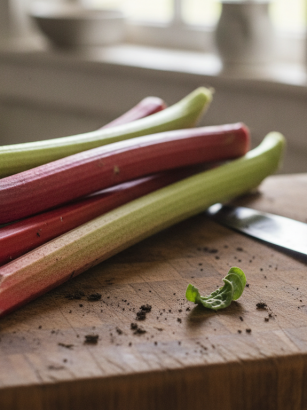 découvrez la recette du clafoutis à la rhubarbe de cyril lignac et apprenez son astuce pour obtenir un moelleux exceptionnel à chaque fois.