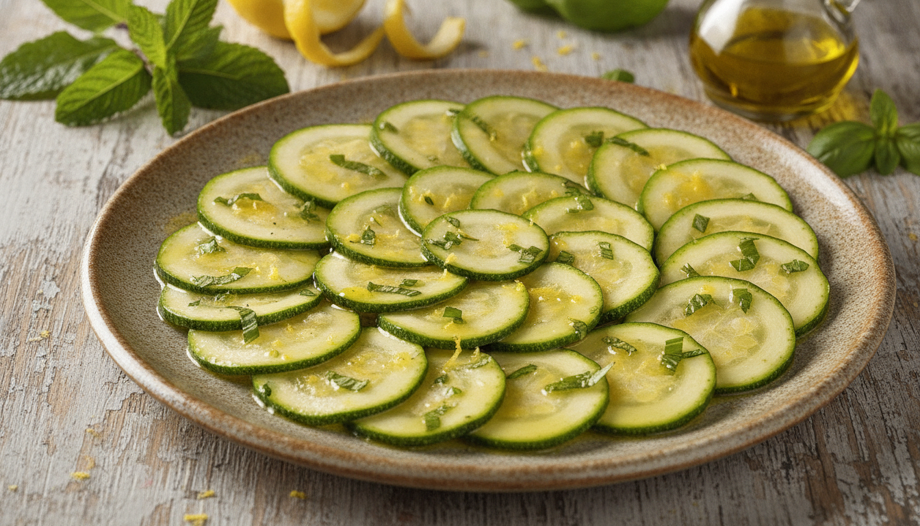 découvrez le secret des courgettes marinées crues pour une fraîcheur irrésistible, parfaite pour vos salades et apéritifs estivaux.