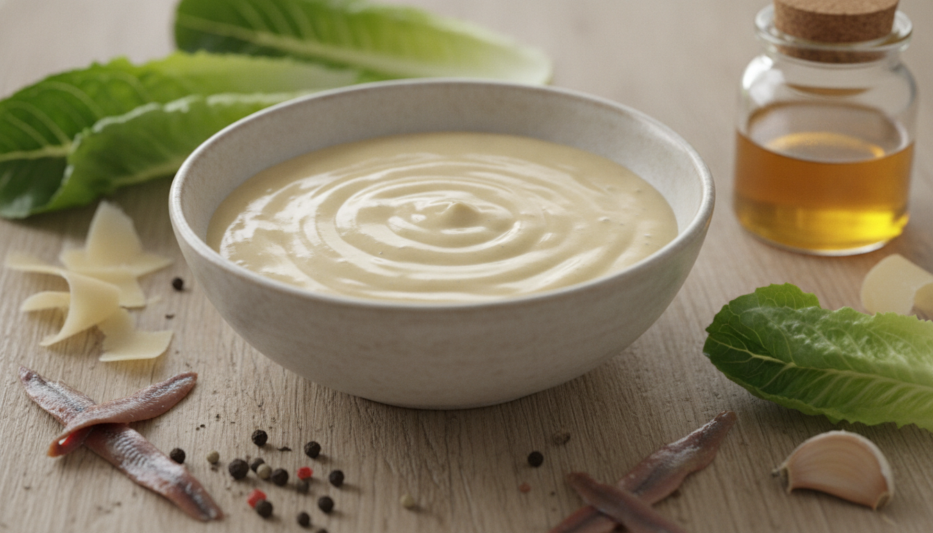découvrez notre recette unique de sauce césar réinventée avec un ingrédient secret qui lui confère une texture exceptionnellement onctueuse et un goût inoubliable.